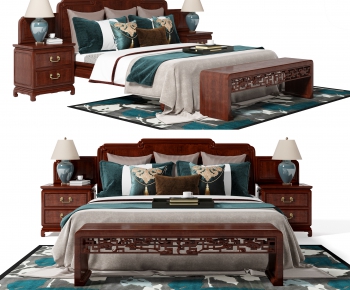Chinese Style Double Bed-ID:381511936