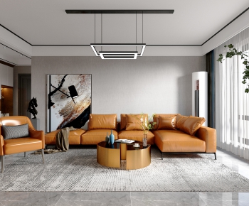 Modern A Living Room-ID:378458024