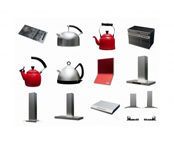 现代厨房电器 燃气灶 吸油烟机 水壶厨具-ID:614279999