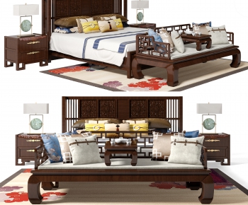 Chinese Style Double Bed-ID:456337931