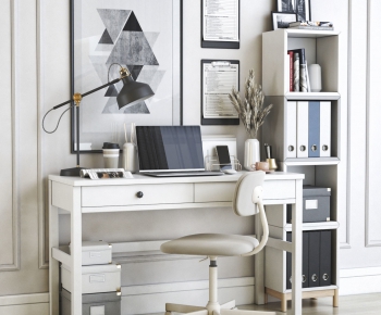 Modern Computer Desk And Chair-ID:779923923