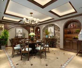 American Style Dining Room-ID:128952983