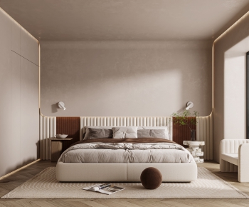 Modern Wabi-sabi Style Bedroom-ID:895107032