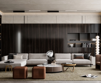 Modern Wabi-sabi Style A Living Room-ID:866142037