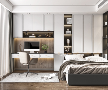 Simple European Style Bedroom-ID:177741174
