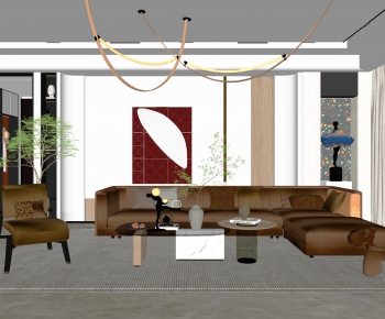 Modern A Living Room-ID:756697898