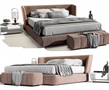 Modern Double Bed-ID:767927895