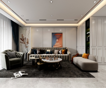 Modern A Living Room-ID:711360938