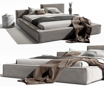 Modern Double Bed-ID:195477017