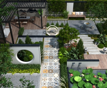 New Chinese Style Courtyard/landscape-ID:113977913