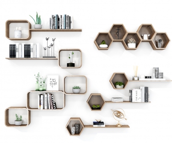 Modern Nordic Style Bookcase-ID:700104001