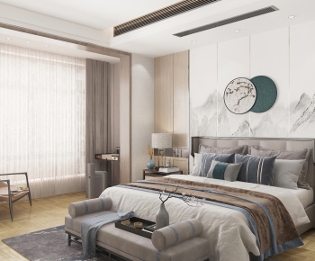 New Chinese Style Bedroom-ID:137047053