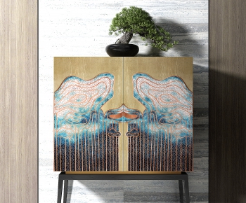New Chinese Style Decorative Cabinet-ID:495254046