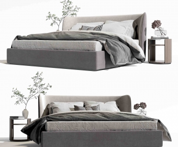 Modern Double Bed-ID:628484011