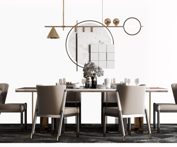 Modern Dining Table And Chairs-ID:551744948