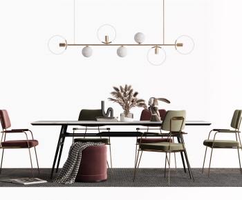 Modern Dining Table And Chairs-ID:128065113