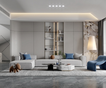 Modern A Living Room-ID:379568108