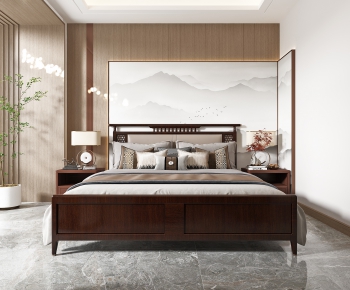 Chinese Style New Chinese Style Bedroom-ID:110738996