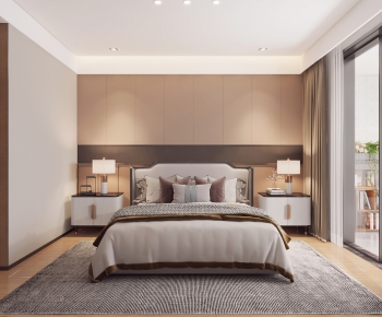 New Chinese Style Bedroom-ID:742861996