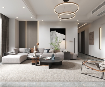 Modern A Living Room-ID:693074942