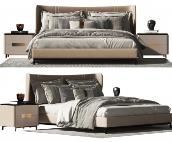 Modern Double Bed-ID:665071013