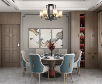 New Chinese Style Dining Room-ID:631450899