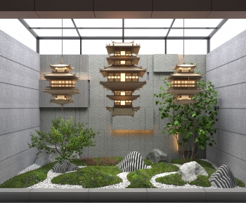 New Chinese Style Garden-ID:489265926