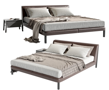 Modern Double Bed-ID:583725938