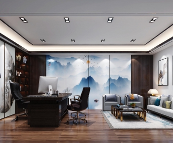 Chinese Style Manager's Office-ID:380116942