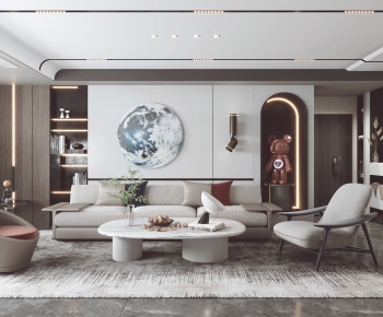 Modern A Living Room-ID:919588098