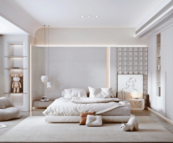 Wabi-sabi Style Bedroom-ID:283998017