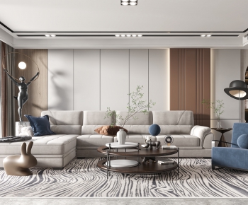 Modern A Living Room-ID:400403023