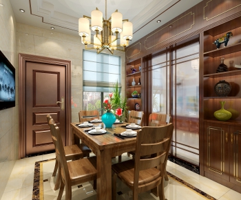 New Chinese Style Dining Room-ID:751770023