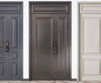 Modern Unequal Double Door-ID:259296899