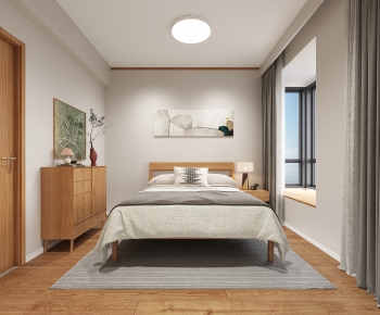 Nordic Style Japanese Style Bedroom-ID:133235933