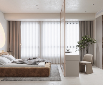 Modern Wabi-sabi Style Bedroom-ID:897181995