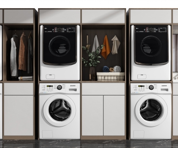 Modern Laundry Cabinet-ID:602219122