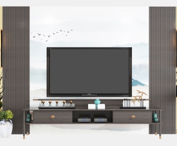 Chinese Style New Chinese Style TV Cabinet-ID:649705899