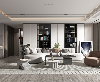 Modern A Living Room-ID:659670118