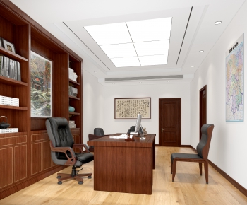 New Chinese Style Manager's Office-ID:789509068