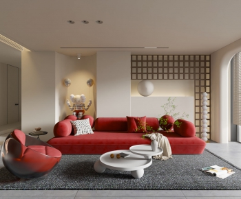 Wabi-sabi Style A Living Room-ID:933759275