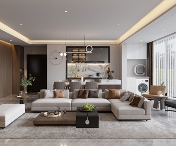 Modern A Living Room-ID:474605087