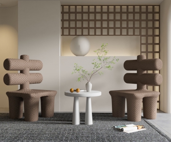 Wabi-sabi Style Lounge Chair-ID:452924012