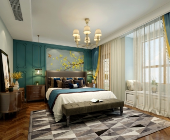 American Style Bedroom-ID:302156931