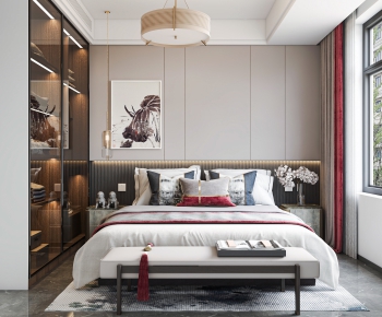 New Chinese Style Bedroom-ID:201818948