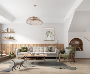 Nordic Style A Living Room-ID:754170897