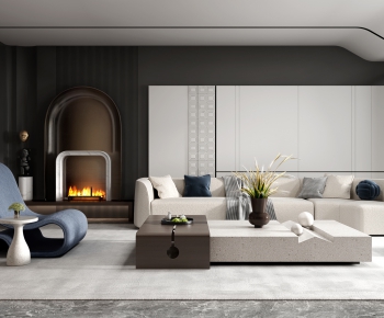 Modern A Living Room-ID:510824925