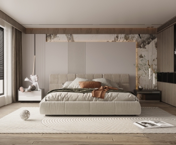 Modern Wabi-sabi Style Bedroom-ID:403239971