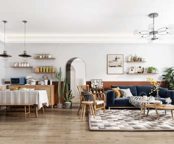 Nordic Style A Living Room-ID:350487951