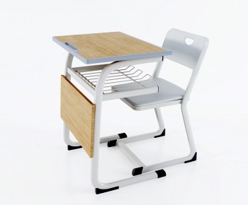 Modern Computer Desk And Chair-ID:811647895